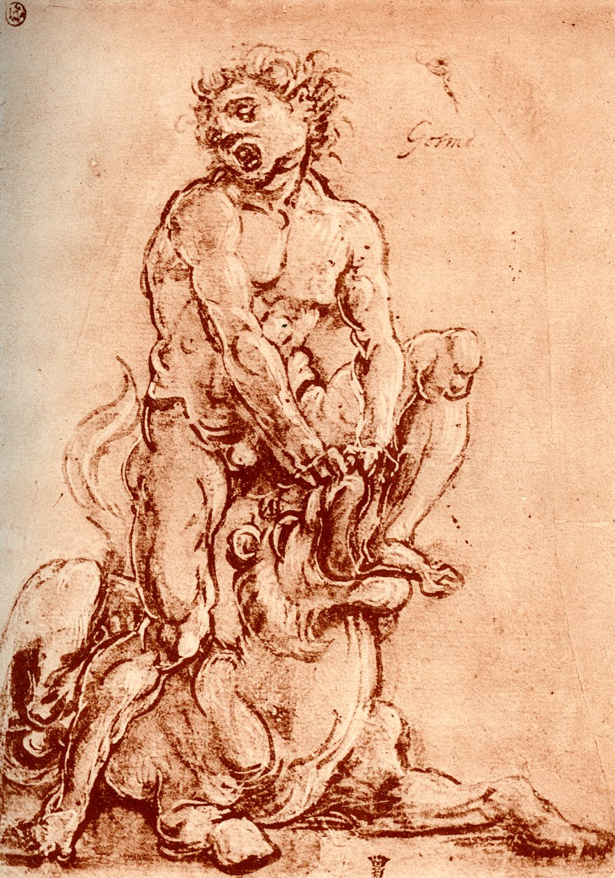 Hércules matando al león, 1913 de Cosimo Tura