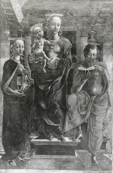 La Virgen y el Niño con María Magdalena y San Jerónimo de Cosimo Tura