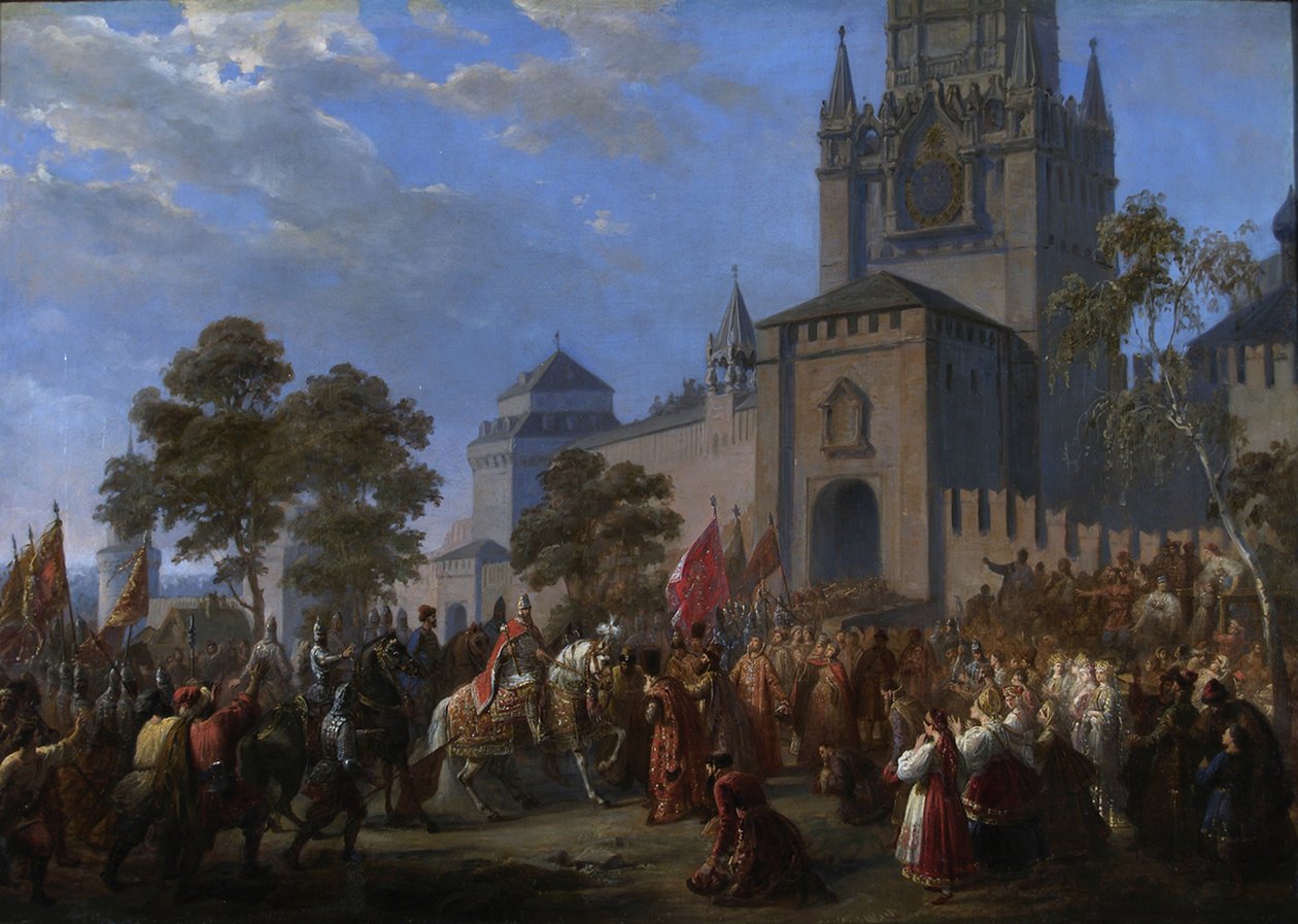El levantamiento nacional de Kuzma Minin y el Conde Dmitry Pozharsky, 1856 de Cosroe Dusi
