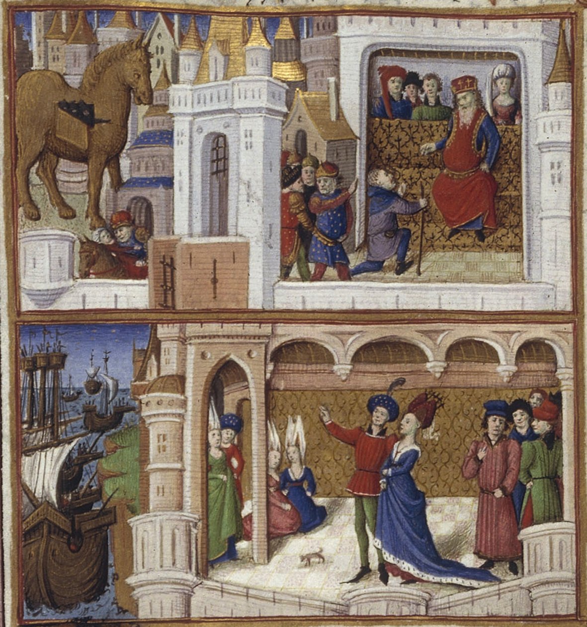 Ilustración para la epopeya La Eneida de Virgilio, 1450-1499 de Coëtivy Master
