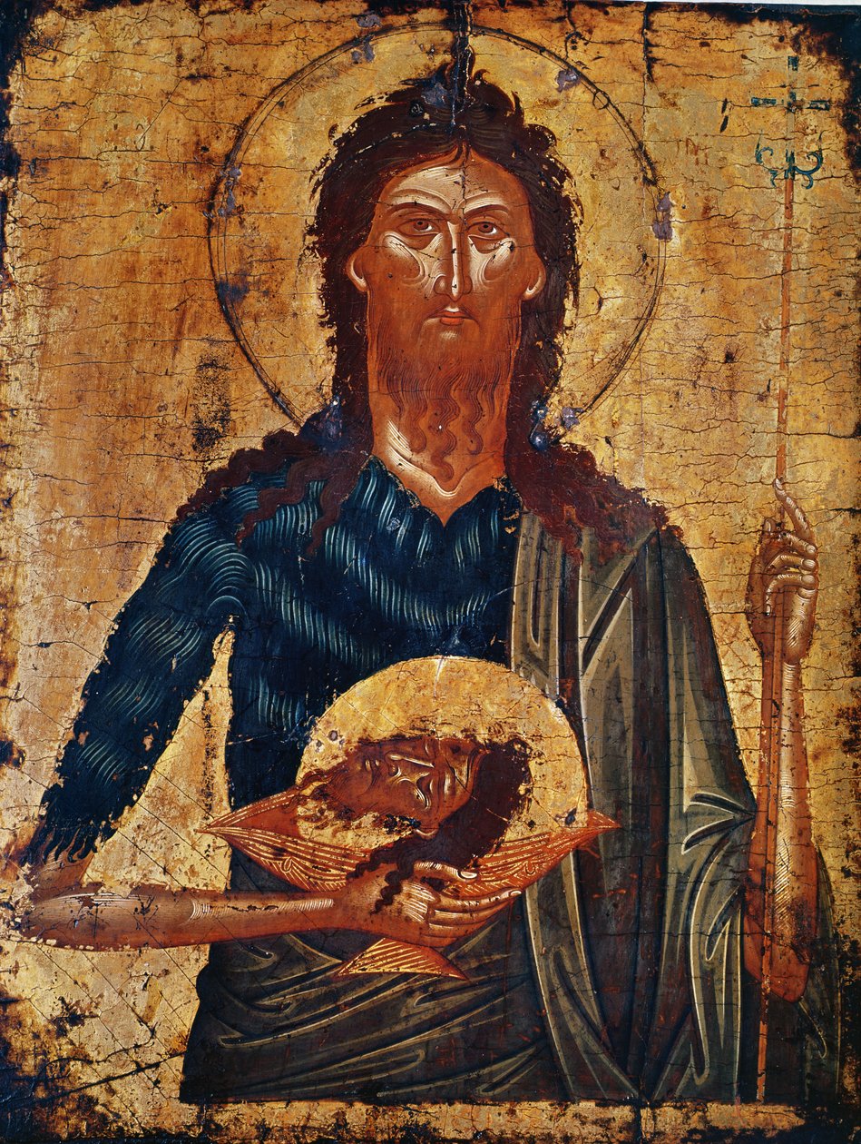 Icono de San Juan el Precursor de Cretan School