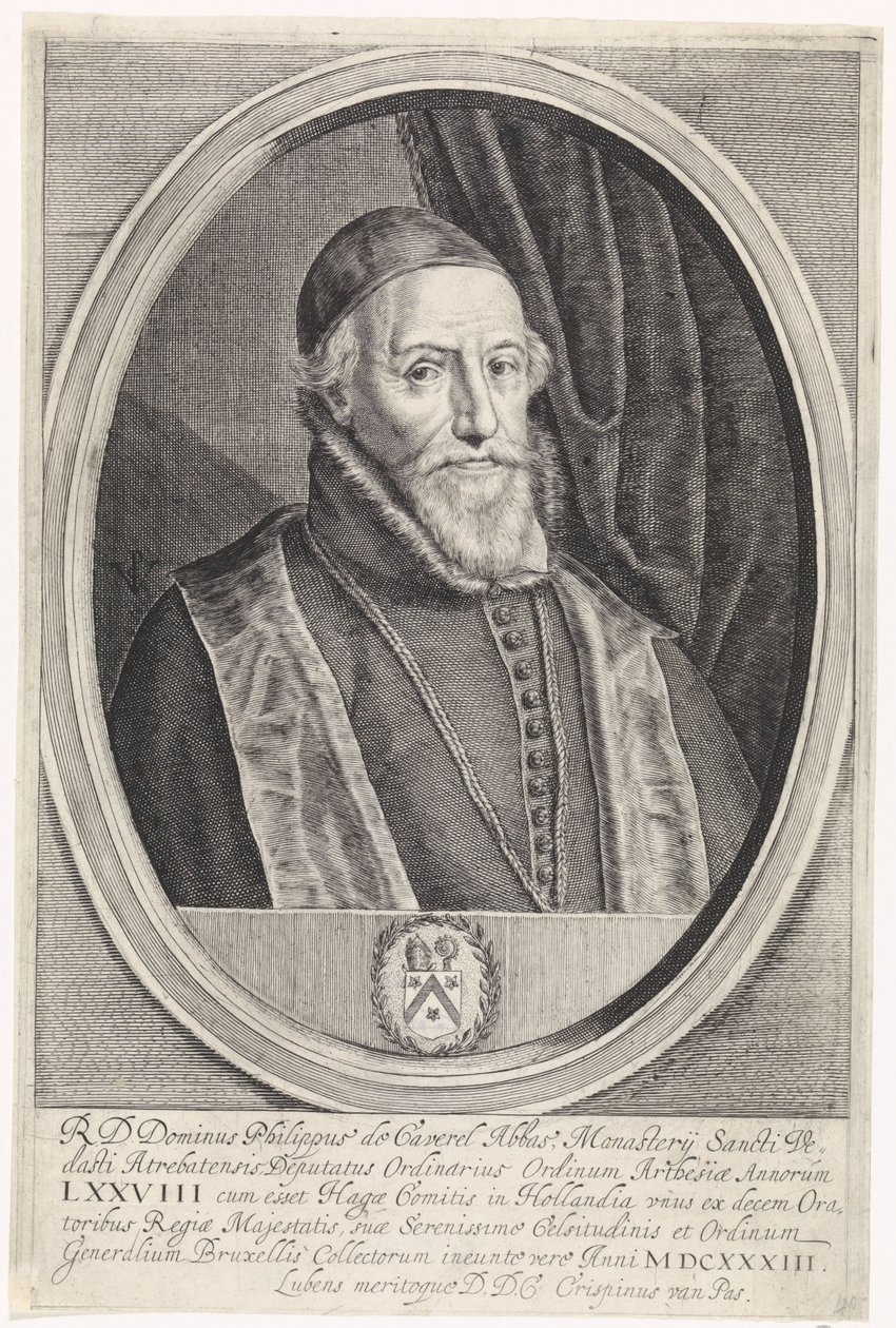 Retrato de Philippe de Caverel de Crispijn van de Passe