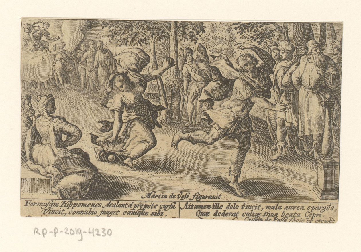 Atalanta e Hipómenes
Metamorfosis de Ovidio (título de la serie)
Metamorfosis (título de la serie) de Crispijn van de Passe (I)