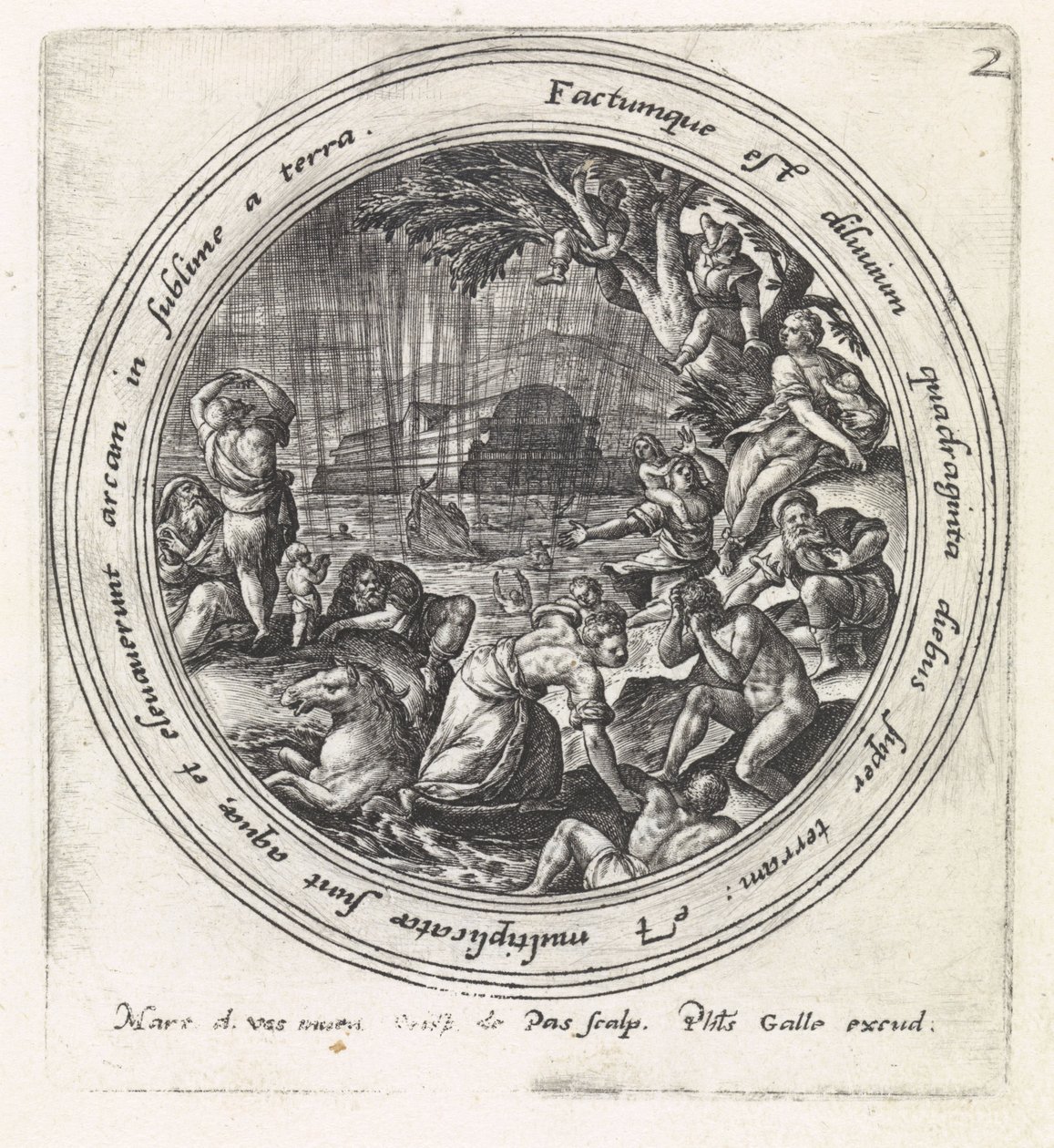el diluvio Historia de Noé (título de la serie) de Crispijn van de Passe (I)
