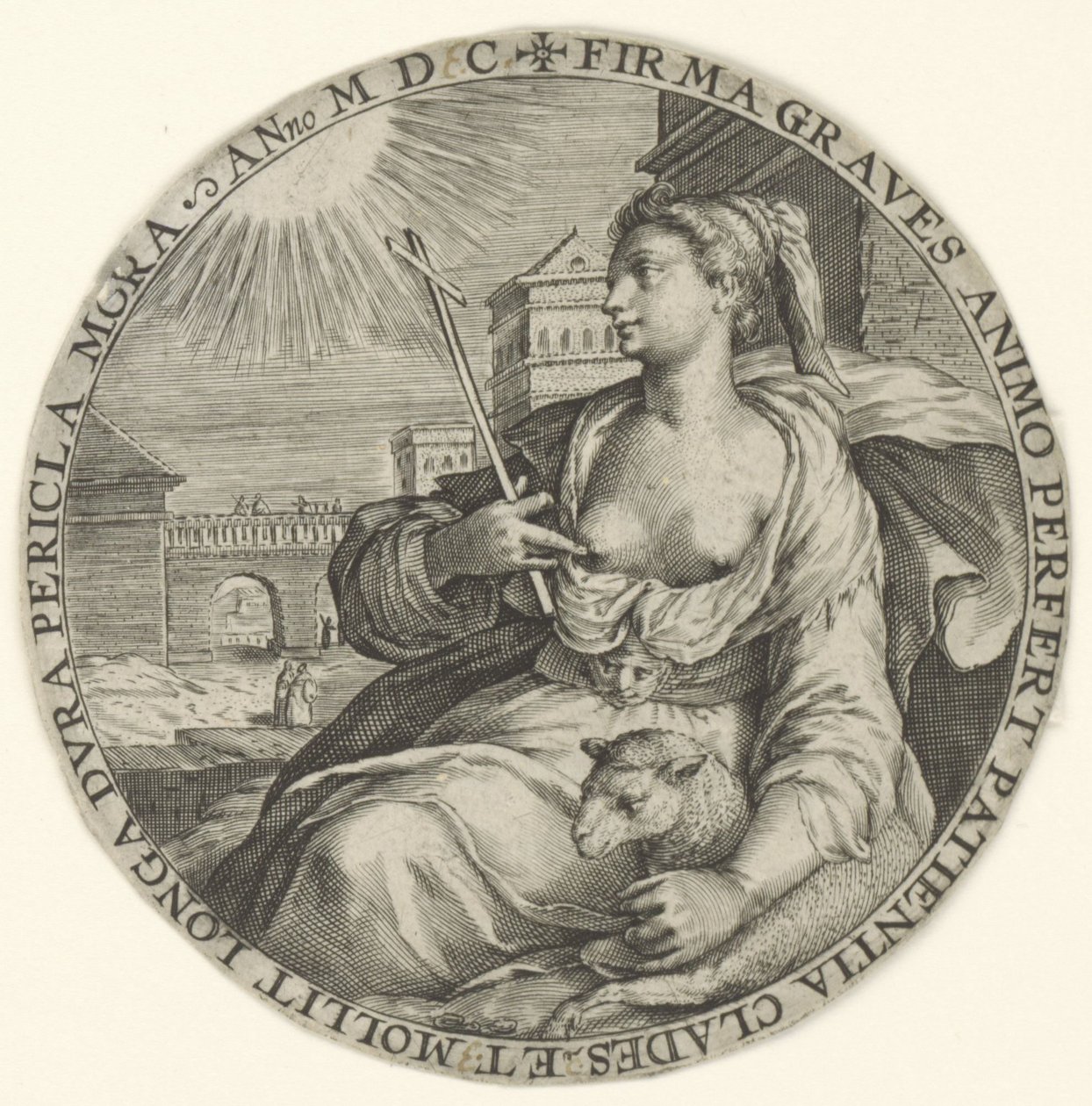 Paciencia Virtudes teologales (título de la serie) Virtutu Theologicaru (título de la serie) de Crispijn van de Passe (I)