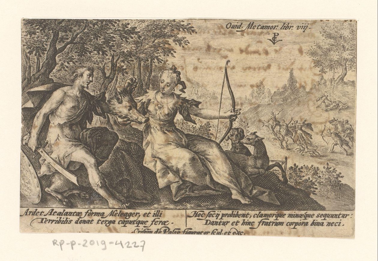 Meleagro en Atalanta Metamorfosen van Ovidius (título de la serie) Metamorfosearse (título de la serie) de Crispijn van de Passe (I)