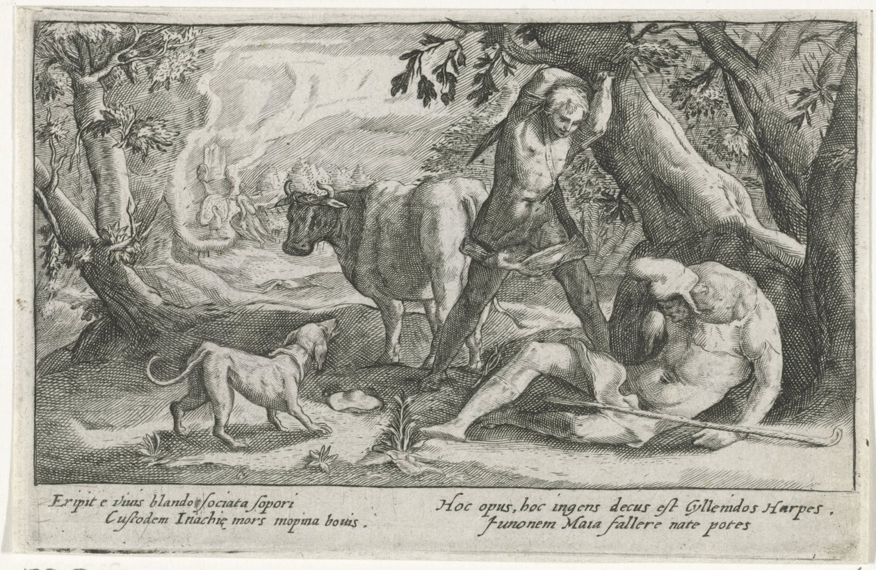 Mercurio mata a Argus Metamorfosis de Ovidio (título de la serie) de Crispijn van de Passe (I)