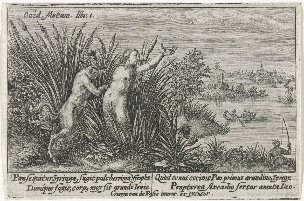 Pan en Jeringas Van Ovid transfigurado (título de la serie) de Crispijn van de Passe (I)