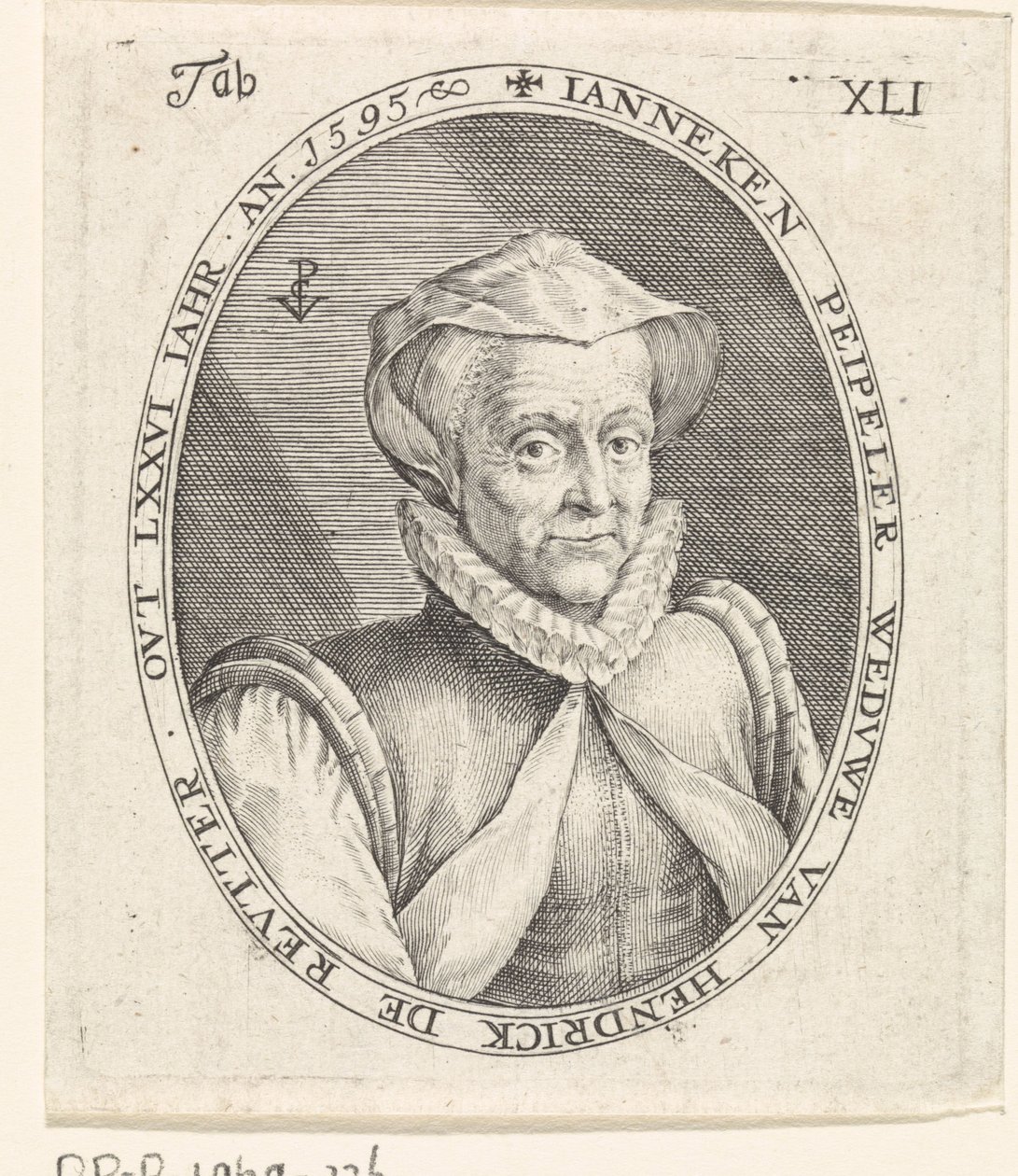 Retrato de Janneke Peipeller de Crispijn van de Passe (I)