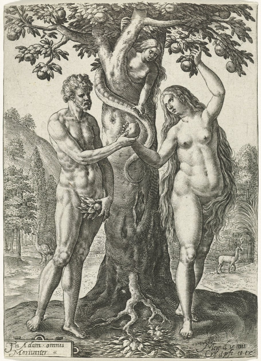Caída del hombre de Crispijn van de Passe (I)