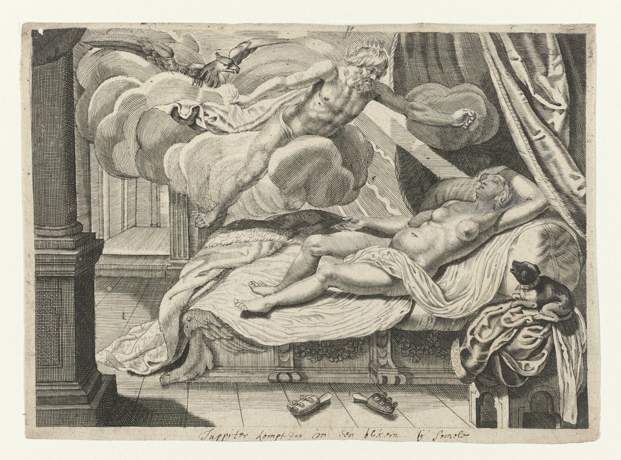 Júpiter y Semele
Metamorfosis de Ovidio (título de la serie) de Crispijn van de Passe (II) (attributed to)