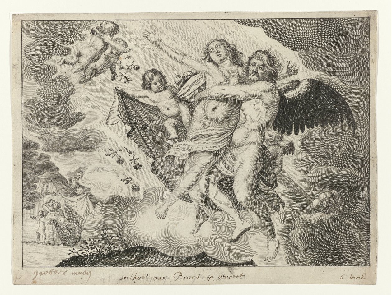Boreas secuestra a Oreithyia de Crispijn van de Passe (II) (possibly)