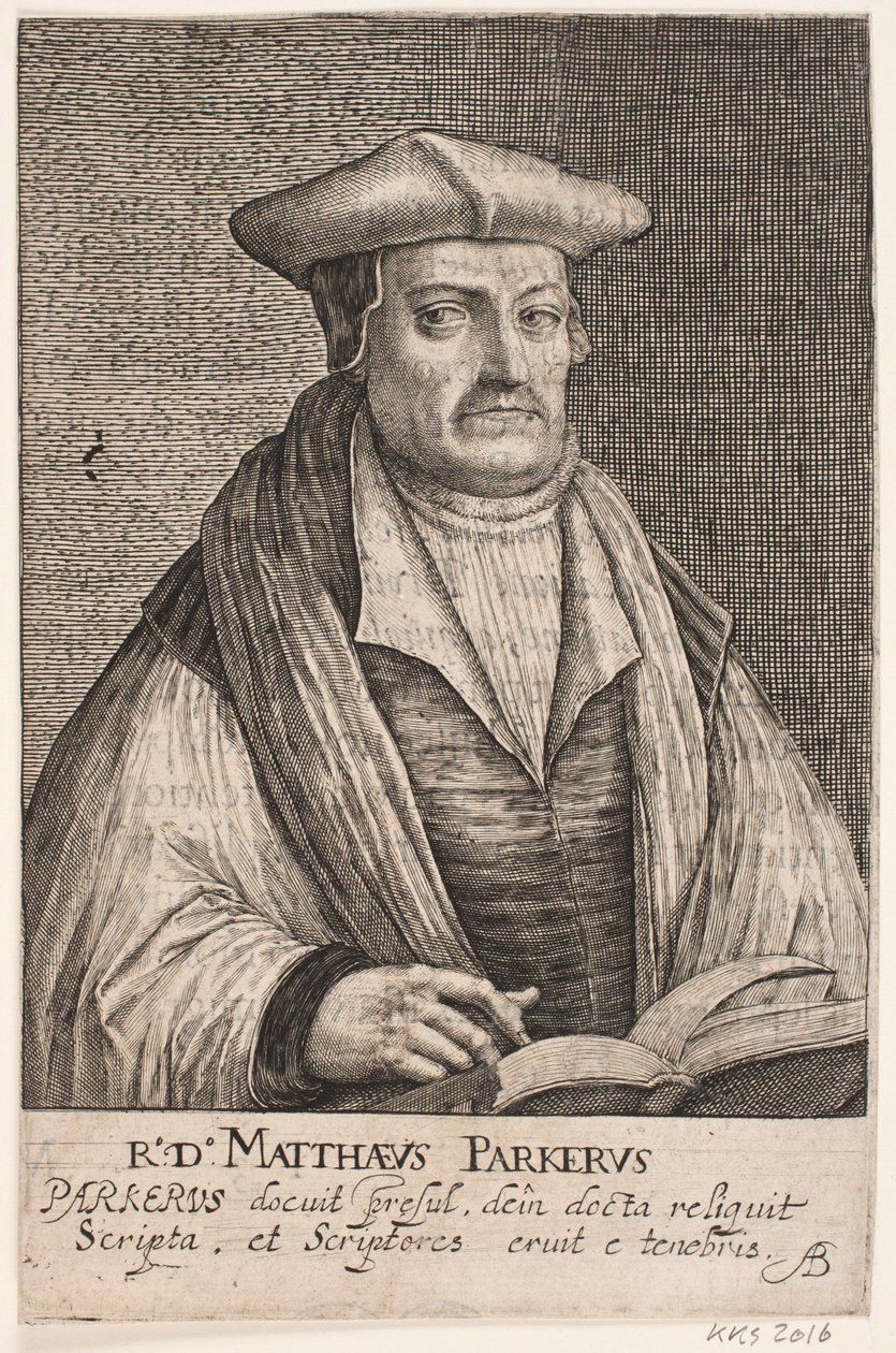 Mathew Parker, arzobispo de Canterbury de Crispijn van de Passe