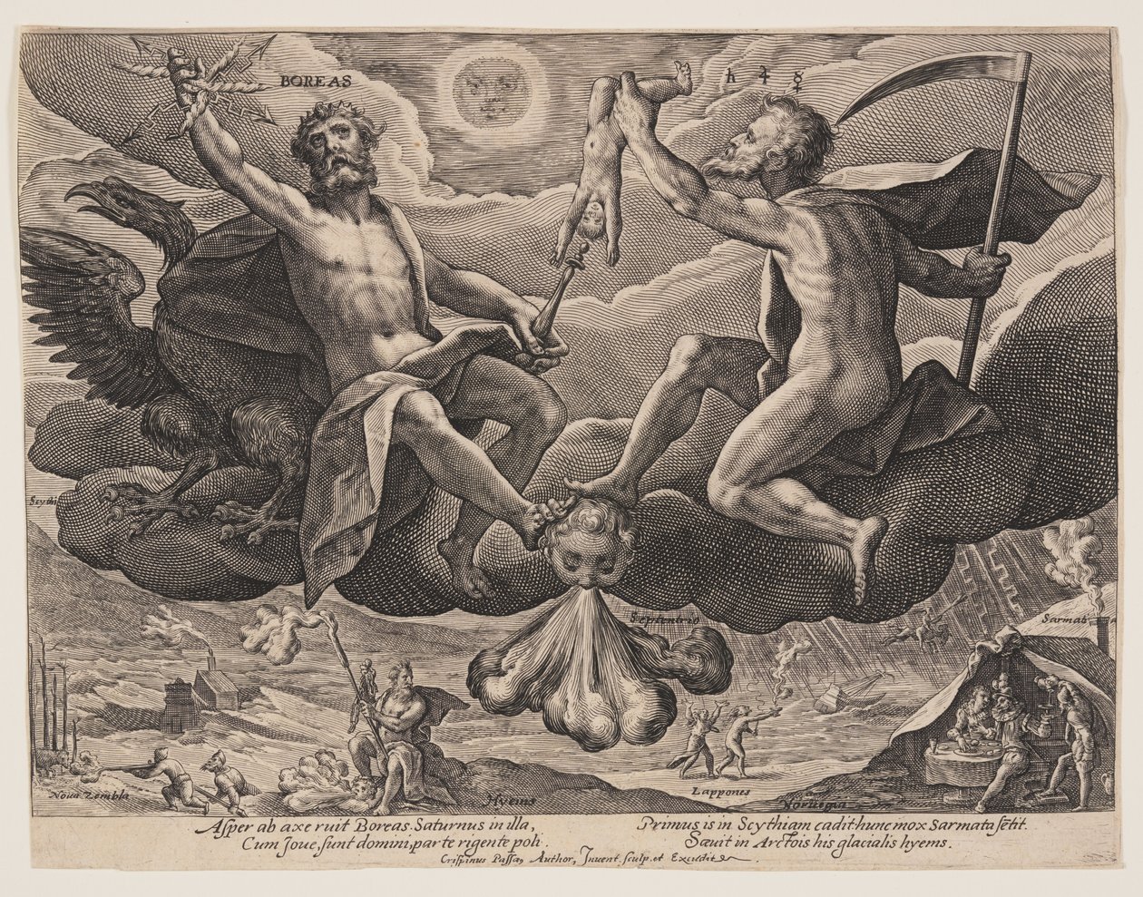Boreas, de Los Vientos de Crispijn van de Passe I
