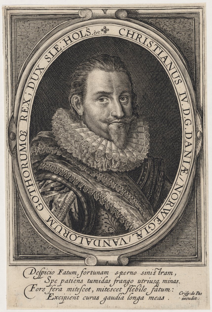 Cristián IV, rey de Dinamarca de Crispijn van de Passe I