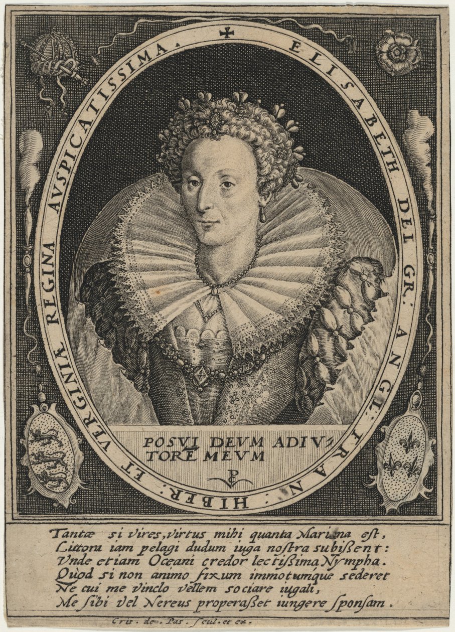 Isabel, reina de Inglaterra de Crispijn van de Passe I