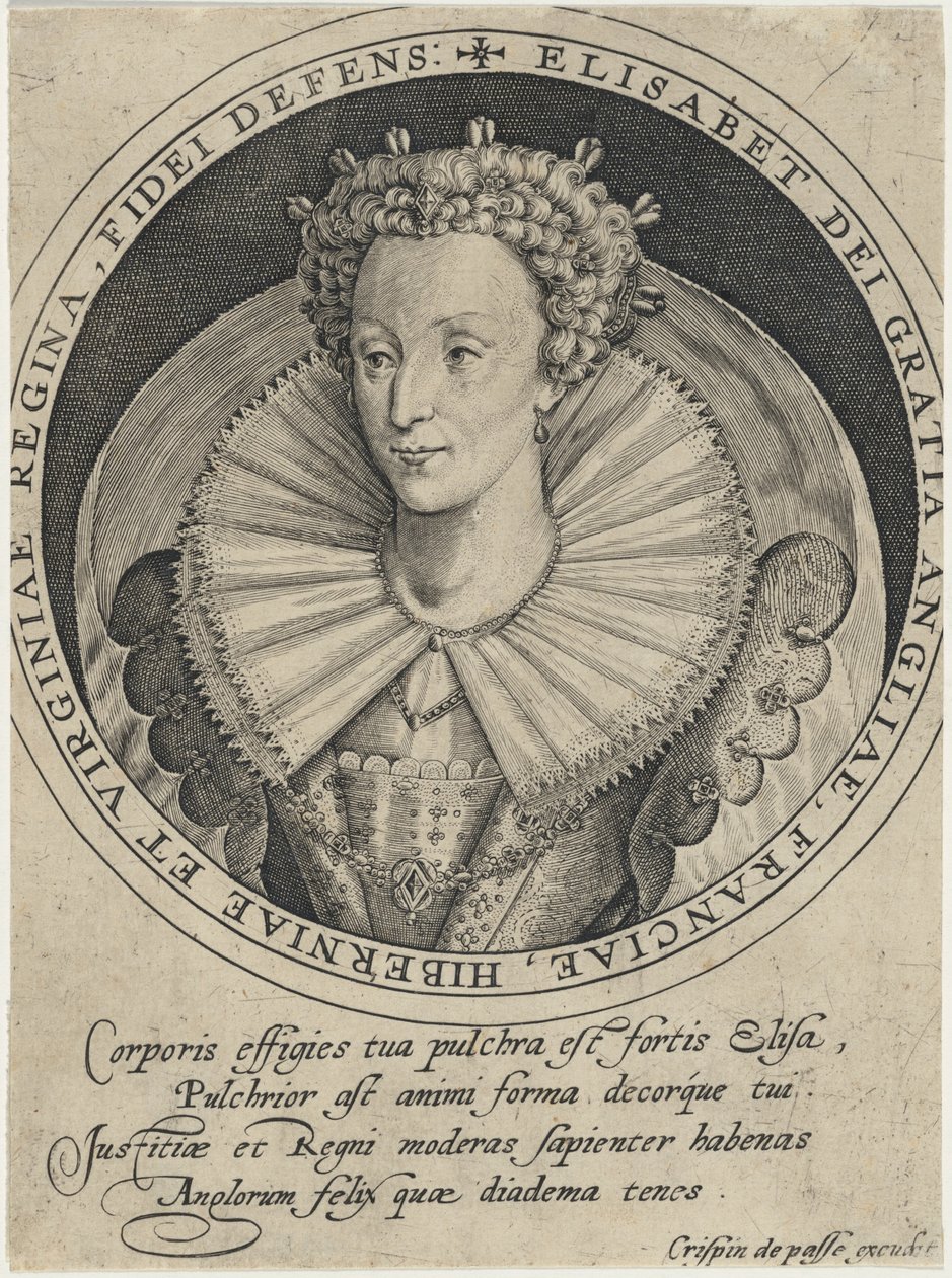 Isabel, reina de Inglaterra de Crispijn van de Passe I