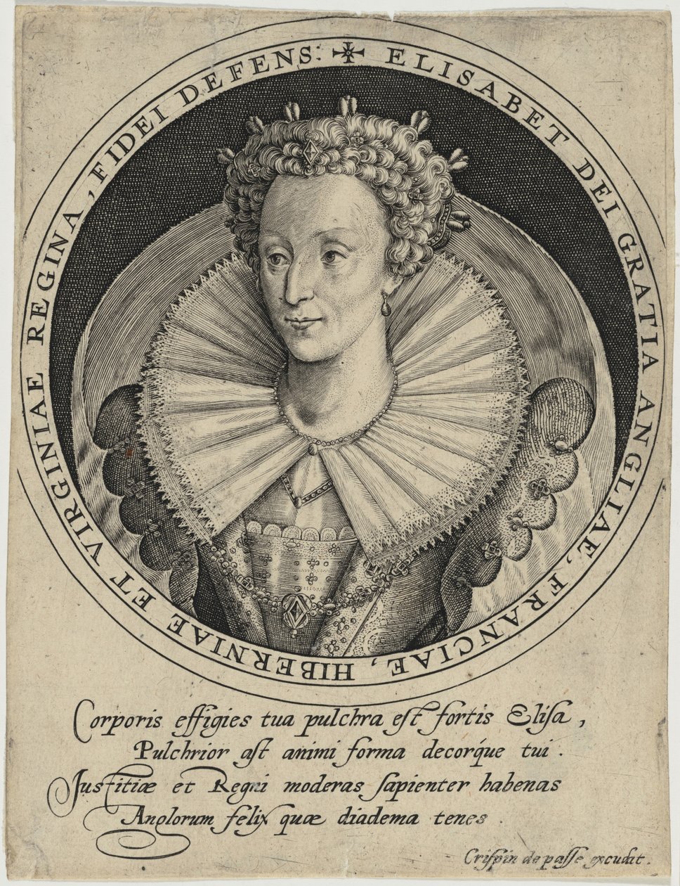 Isabel, reina de Inglaterra de Crispijn van de Passe I