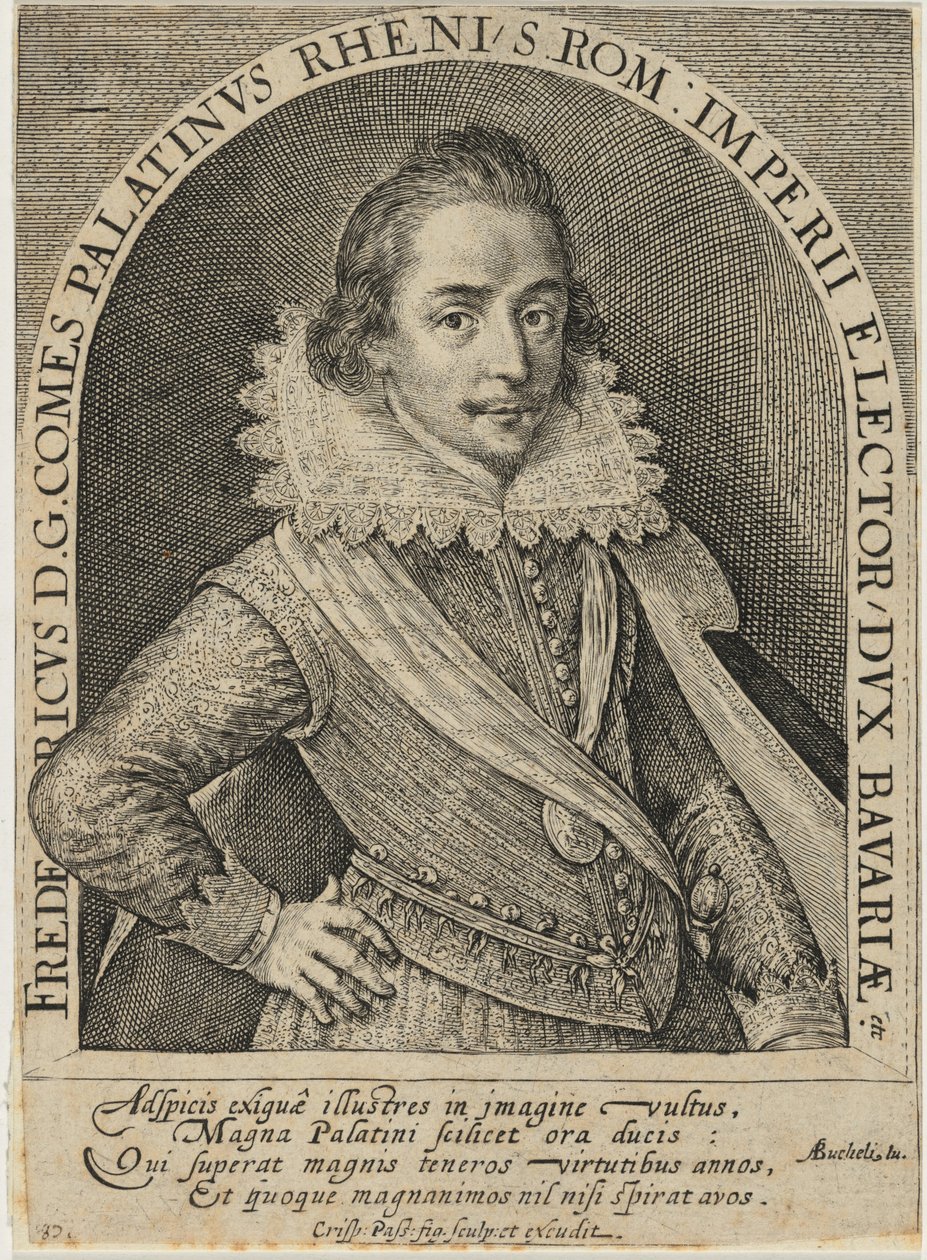 Federico V, elector palatino, posteriormente rey de Bohemia de Crispijn van de Passe I