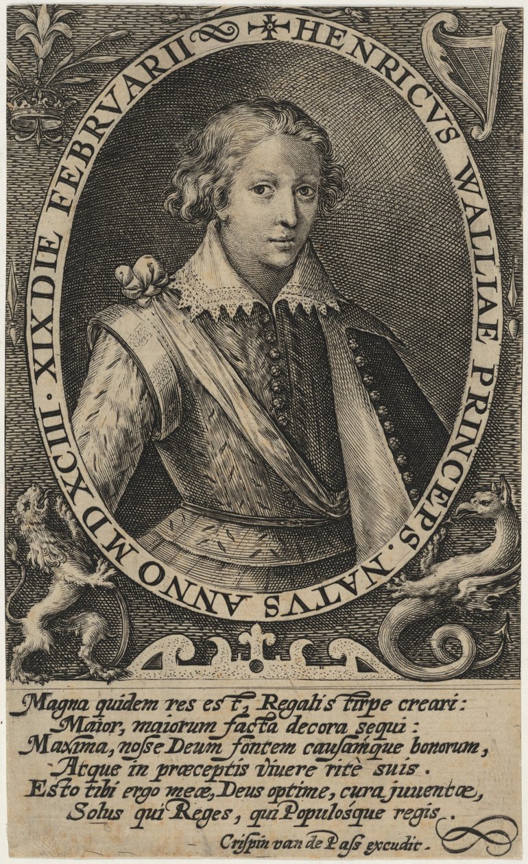 Henry Frederick, príncipe de Gales de Crispijn van de Passe I