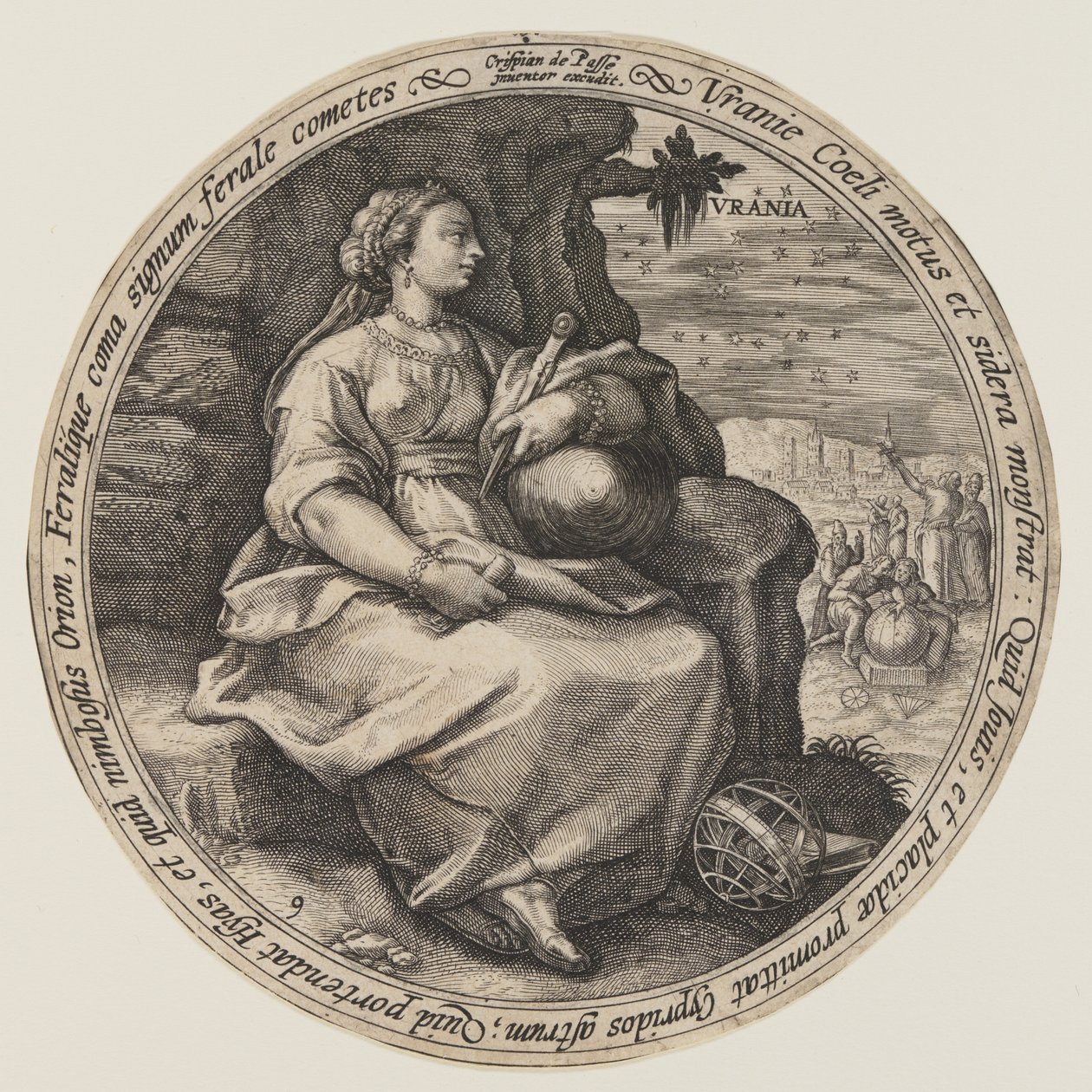 Polimnia, de Las Musas de Crispijn van de Passe I