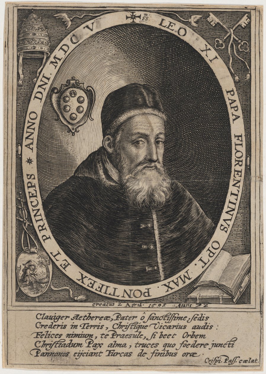 Papa León XI de Crispijn van de Passe I