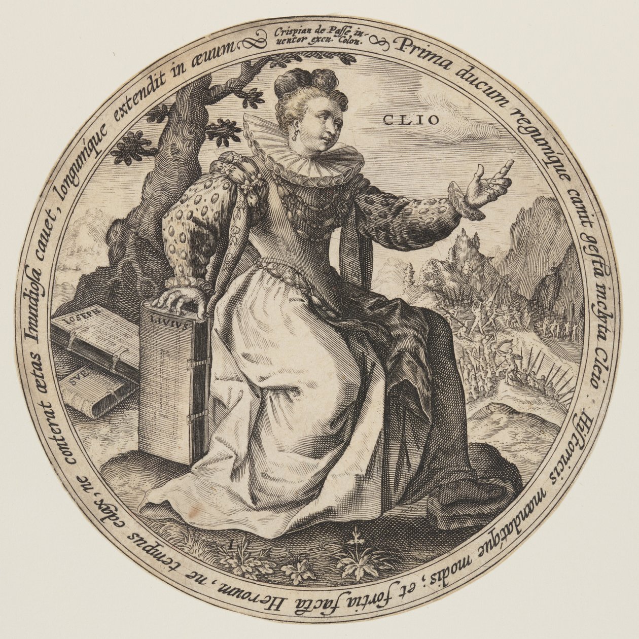 Thalia, de Las Musas de Crispijn van de Passe I