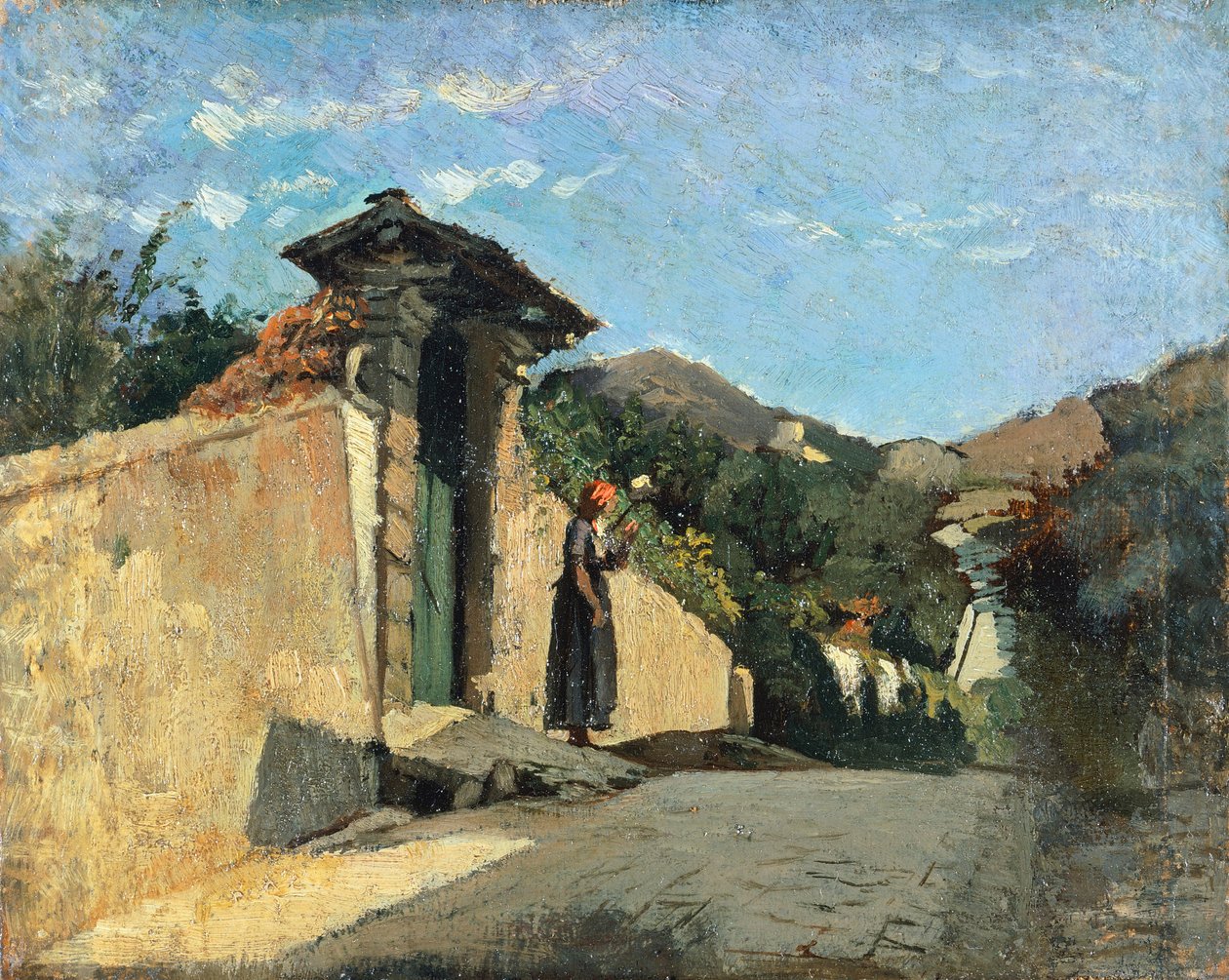 Estudio de paisaje, ca 1861 de Cristiano Banti
