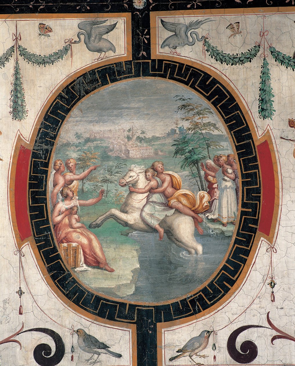 Cloelia cruzando el Tíber, mediados del siglo XVI de Cristofano Gherardi