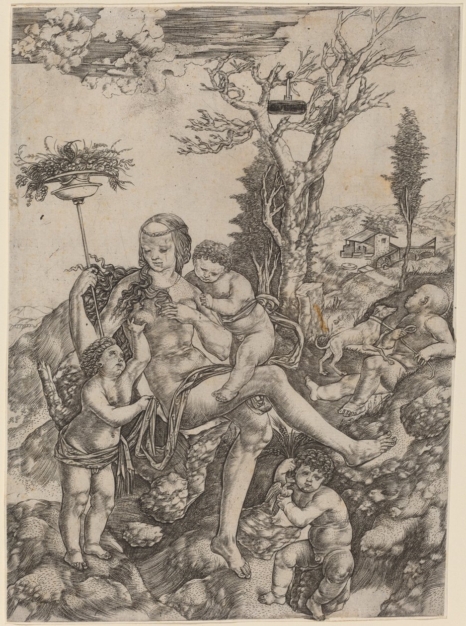 Alegoría de la Madre Tierra de Cristofano Robetta