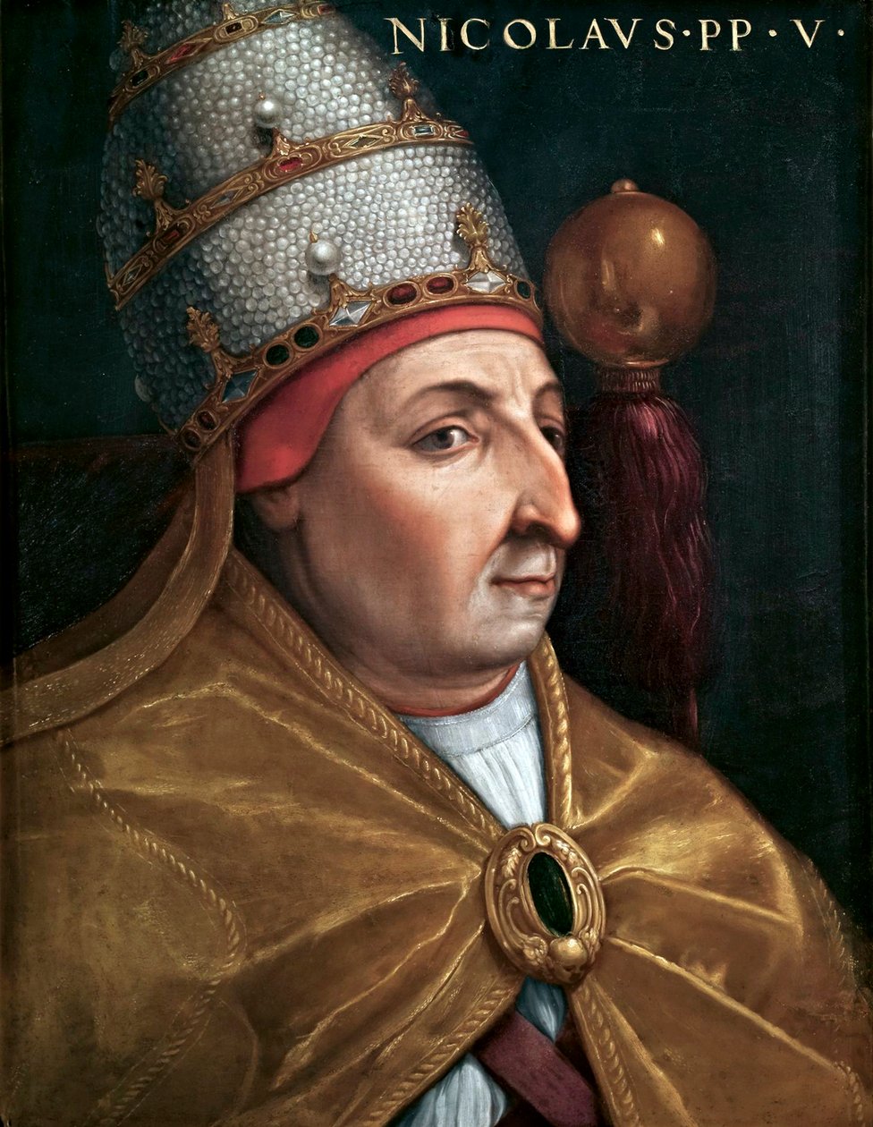 Retrato del Papa Nicolás V de Cristofano dell Altissimo