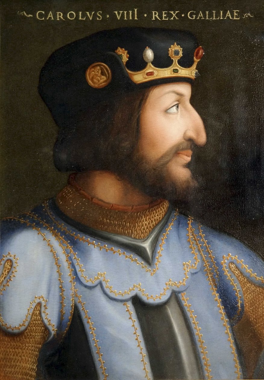 Retrato del rey Carlos VIII (1470 - 1498) de Cristofano dell