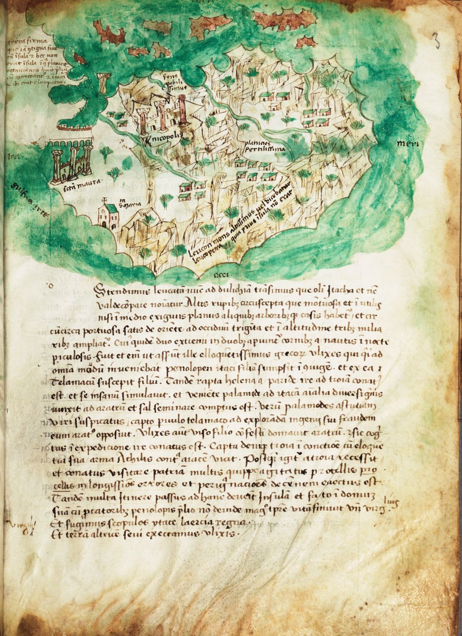 Carta de Paxos, c.1420 (vitela) de Cristoforo Buondelmonti