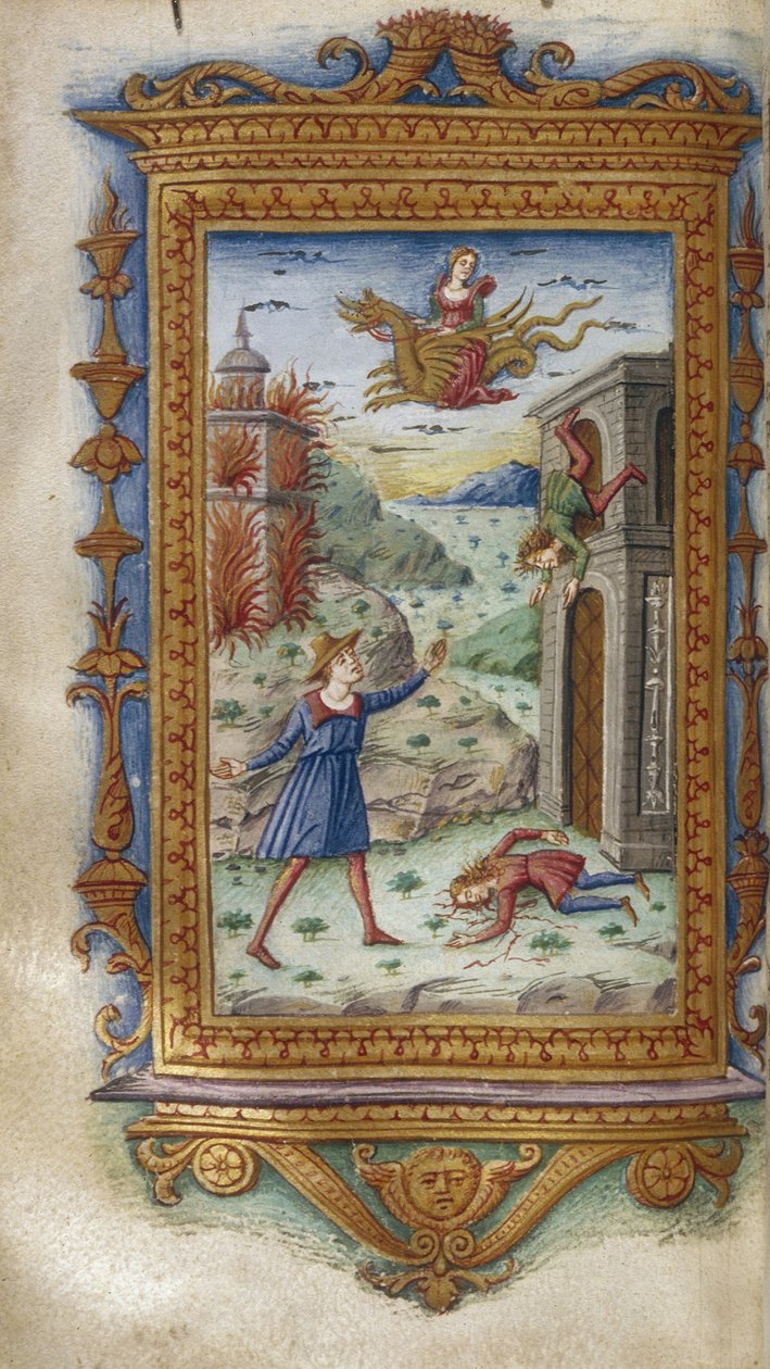 Muerte de los hijos de Medea Ilustración para Las Heroidas de Ovidio, 1485-1499 de Cristoforo Majorana
