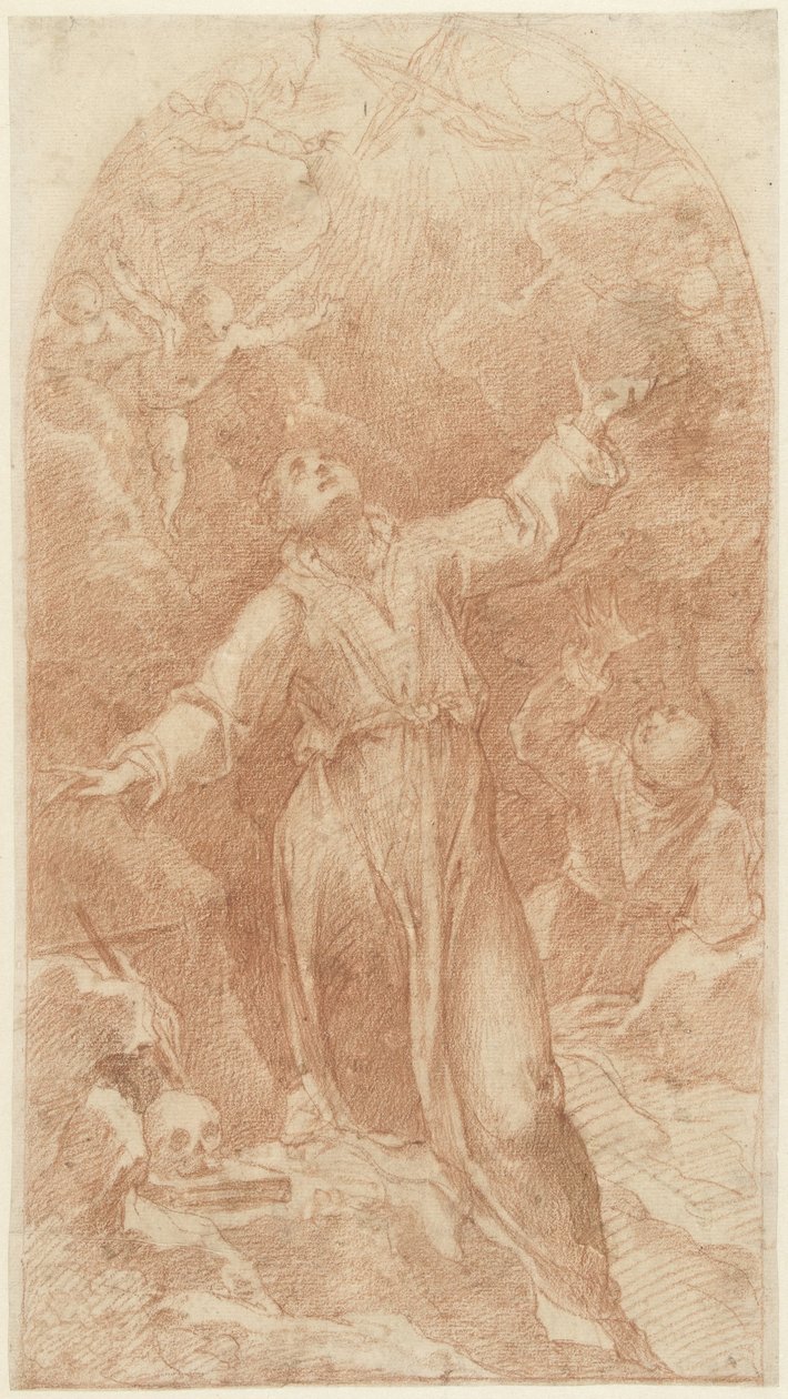 Estigmatización de Francisco de Asís de Cristoforo Pomarancio