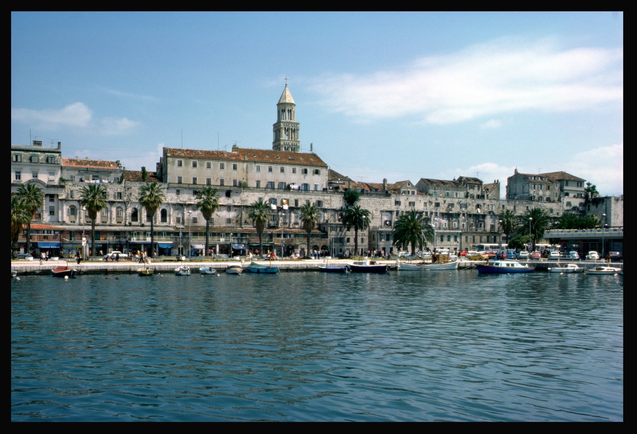 Vista del Palacio de Diocleciano, c.300 d.C. de Croatian School