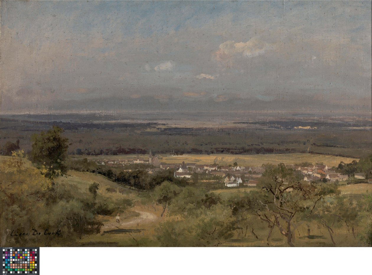 Paisaje cerca de Gasny (Normandía) de Cesar de Cock