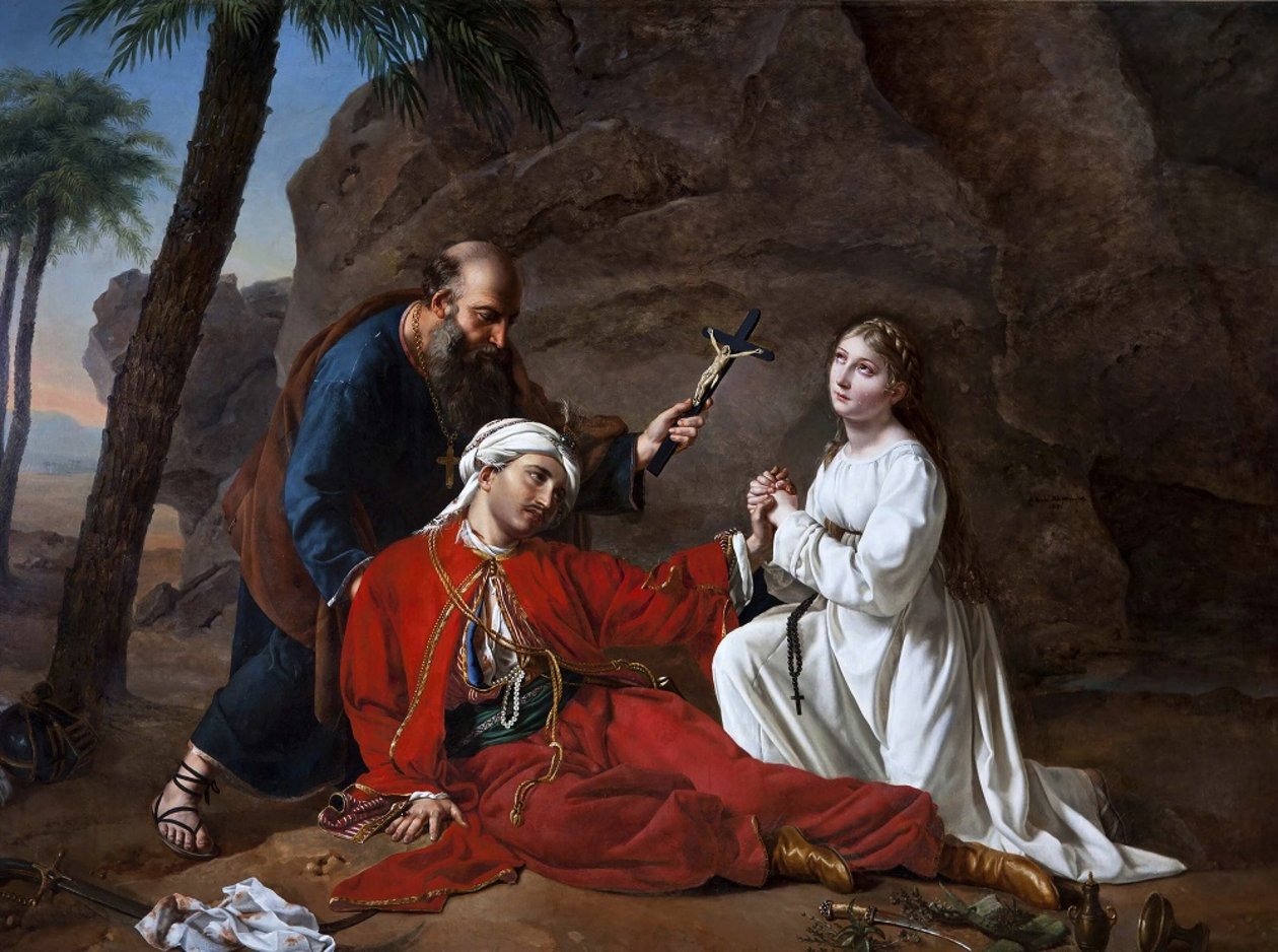 La muerte de Malek-Adhel, 1814 de Césarine Henriette Davin Mirvault