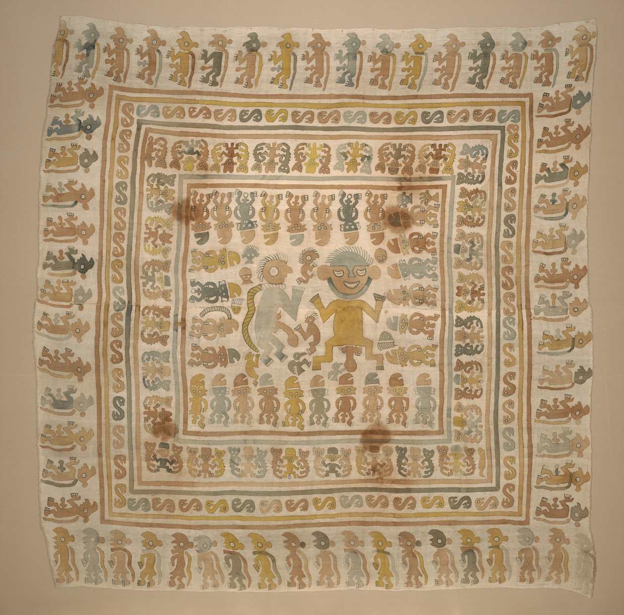 Panel del textil "prisionero", c.1300-1470 de Culture Chimu