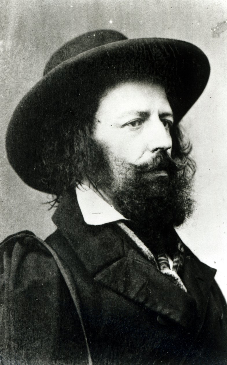 Alfred, Lord Tennyson (1809-92) fotografiado por Cundall y Donnes, 15 de abril de 1861 de Cundall and Downes
