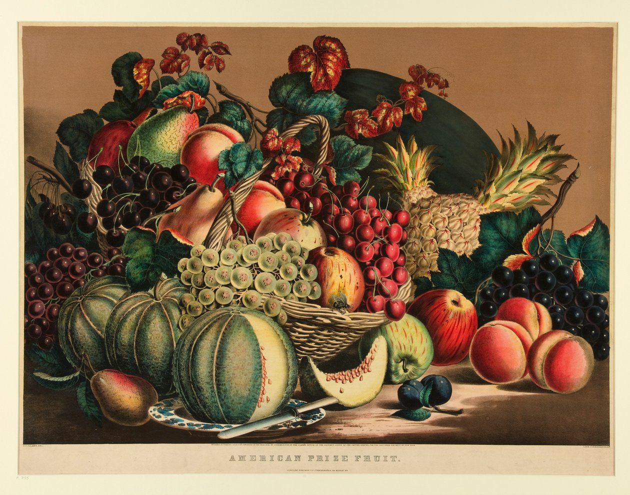 Fruta premio estadounidense de Currier and Ives