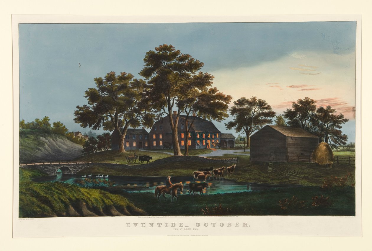 Eventide - Octubre/ The Village Inn de Currier and Ives