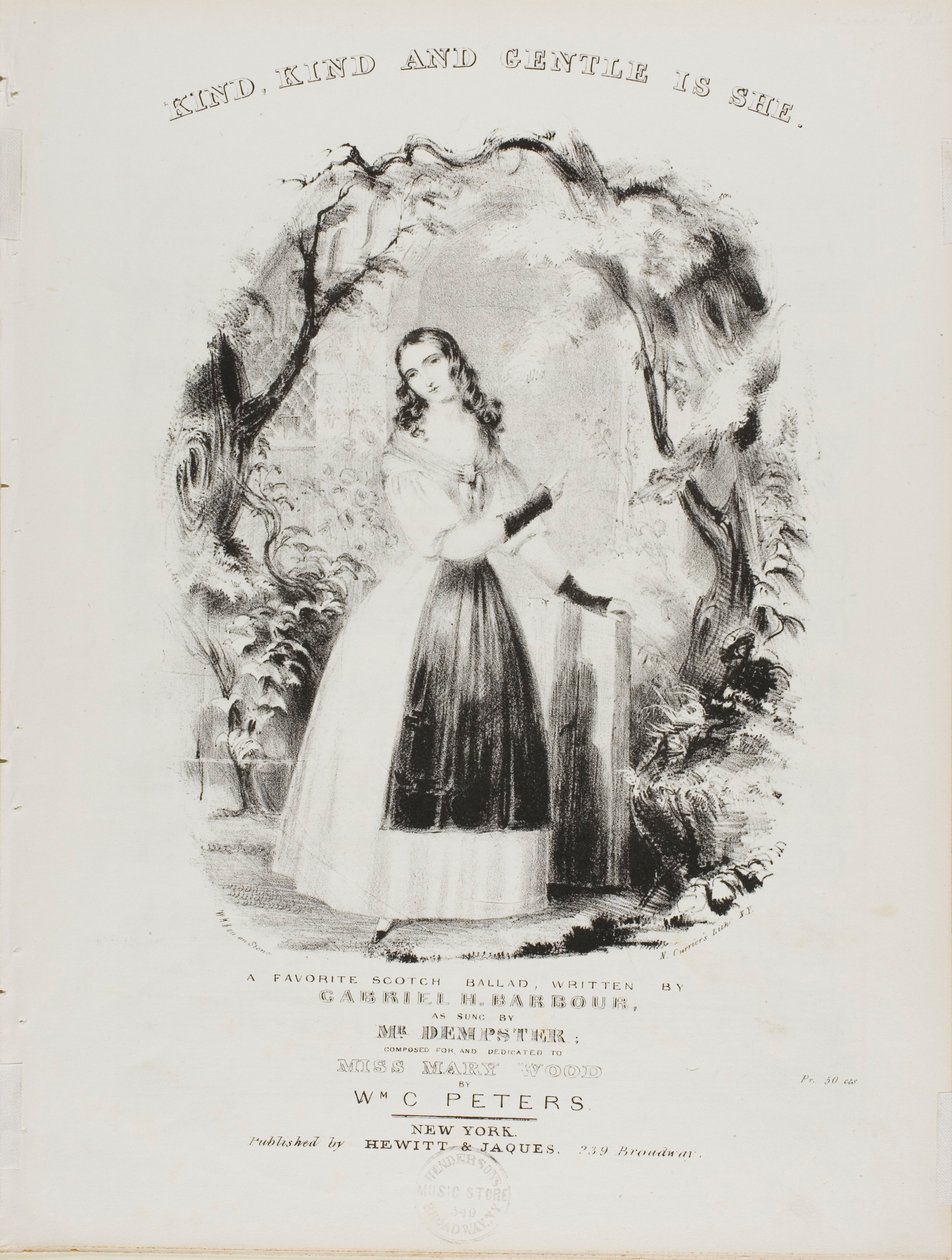 Amable, bondadosa y gentil es ella de Currier and Ives