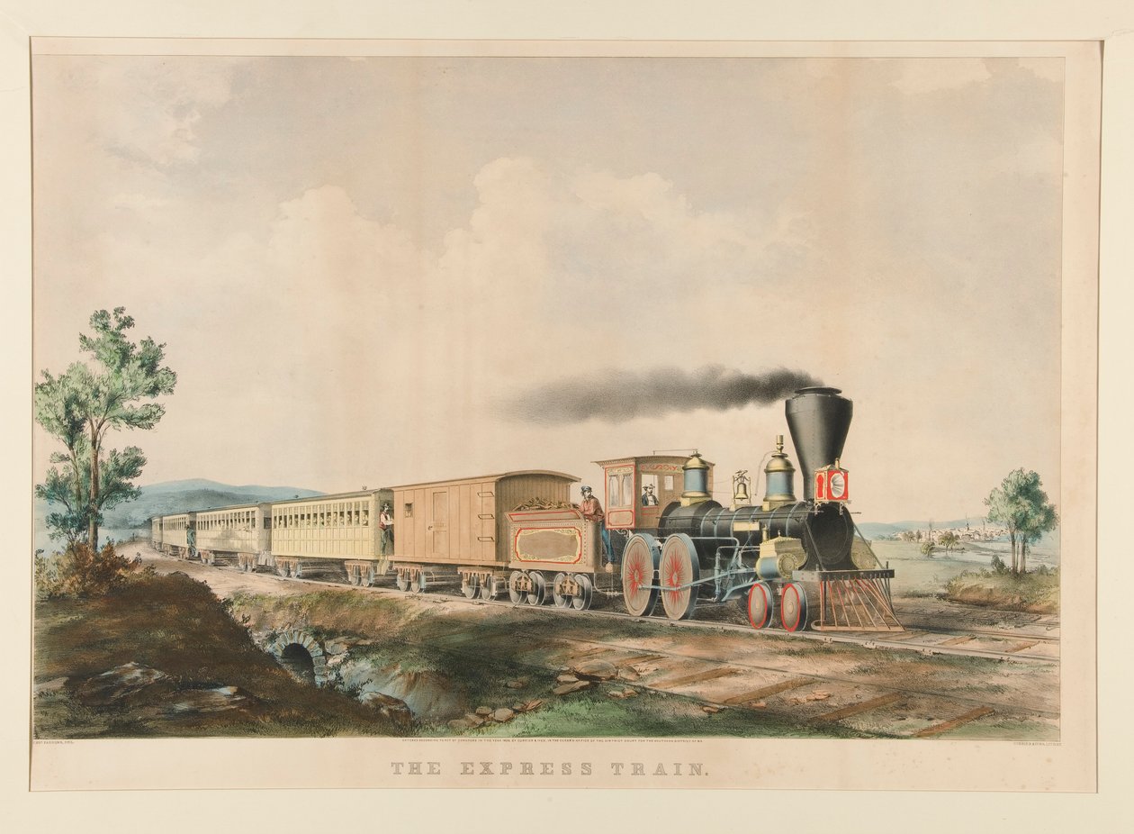 El tren expreso de Currier and Ives