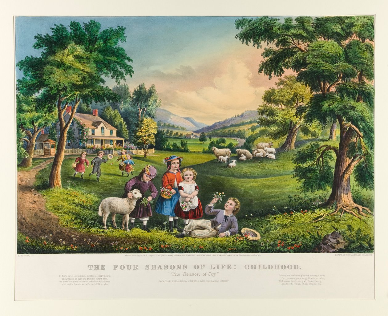 Las cuatro estaciones de la vida: la infancia de Currier and Ives