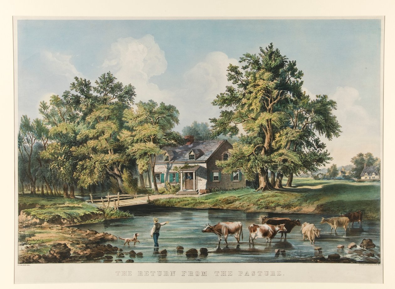 El regreso del pasto de Currier and Ives