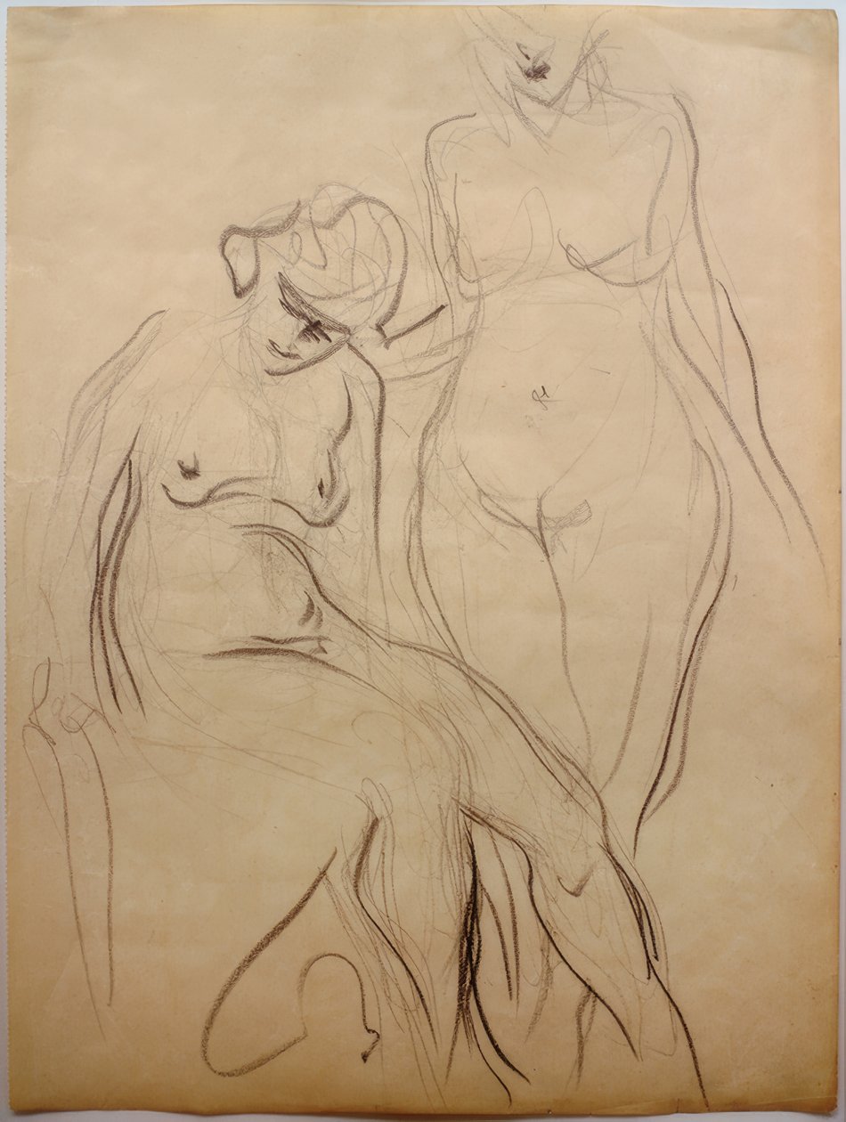 Dos desnudos femeninos de Curt Herrmann