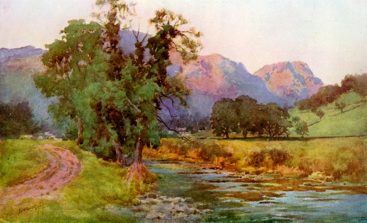 Yewdale Crags, Coniston, Cumbria, 1924-1926 de Cuthbert Rigby