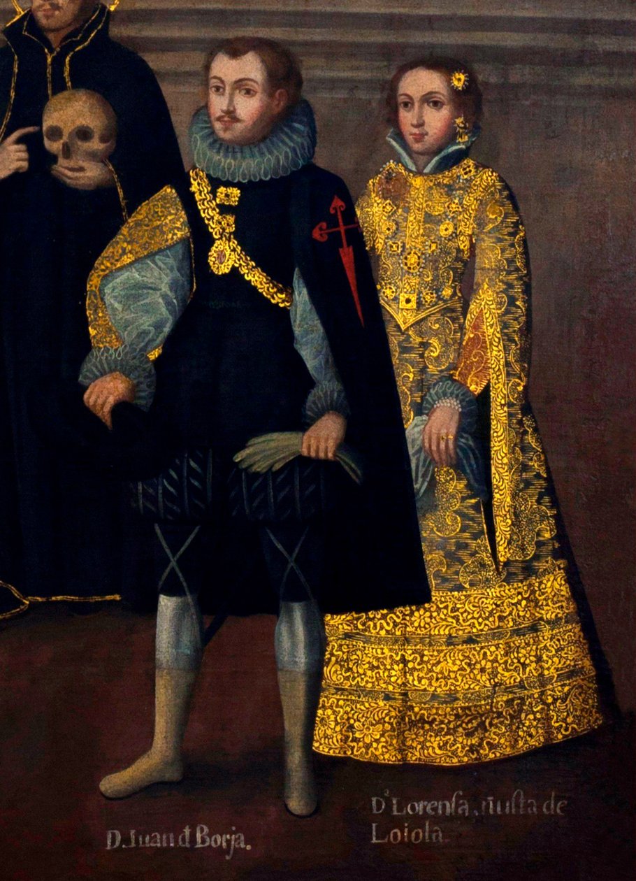 Matrimonio de Martín de Loyola con doña Beatriz Ñusta, y de Don Juan Borja con Lorenza Ñusta (Enríquez y Loyola) de Cuzco School