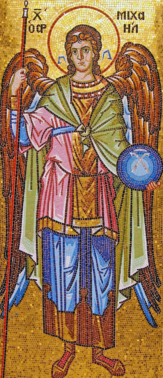 San Miguel Arcángel, Monasterio de Kykkos, Chipre (mosaico) de Cypriot